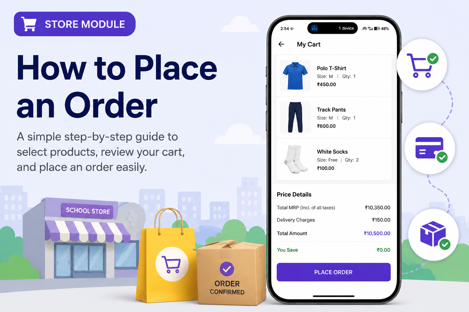 How to Place an Order in the Store Module